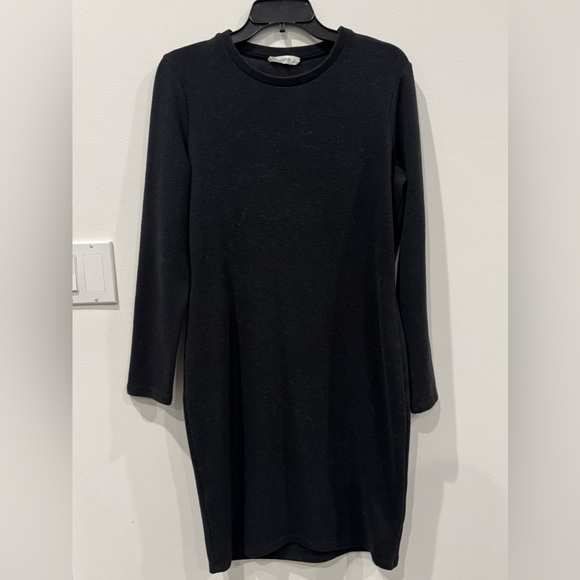 Mango Black Long Sleeve Dress - Picture 1 of 3